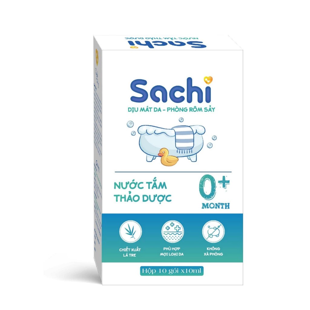 Nước tắm thảo dược SACHI 250ml – Phòng ngừa ho cảm cho bé BABYKING