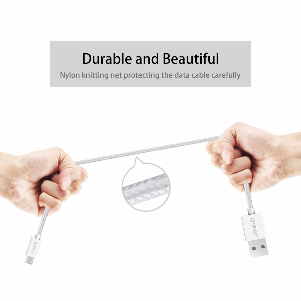 Cáp sạc nhanh Micro USB ORICO MDC-10 Dây dù cho điện thoại smartphone tablet