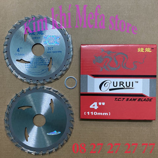 Lưỡi cắt gỗ rồng đỏ 110 - lưỡi cưa gỗ máy cắt gỗ cầm tay ourui 110
