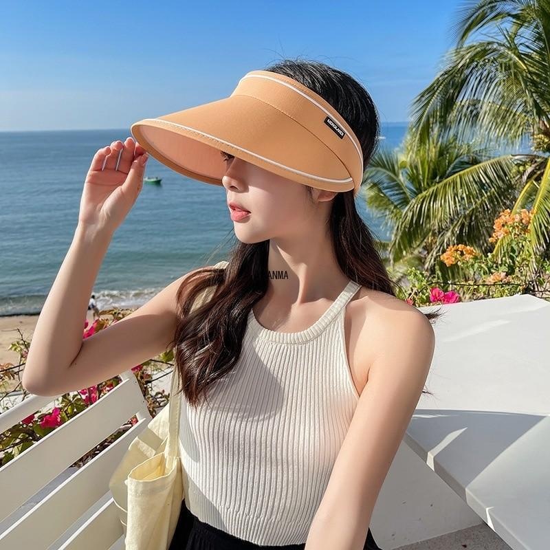 Mũ, nón rộng vành thời trang nón nữ nửa đầu chống nắng chống UV năng động trẻ trung