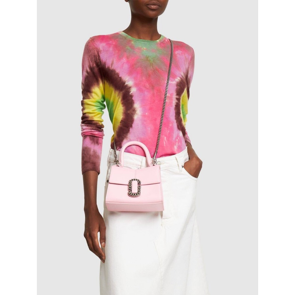 Túi Marc Jacobs Mini St Marc Top Handle Bag in Leather