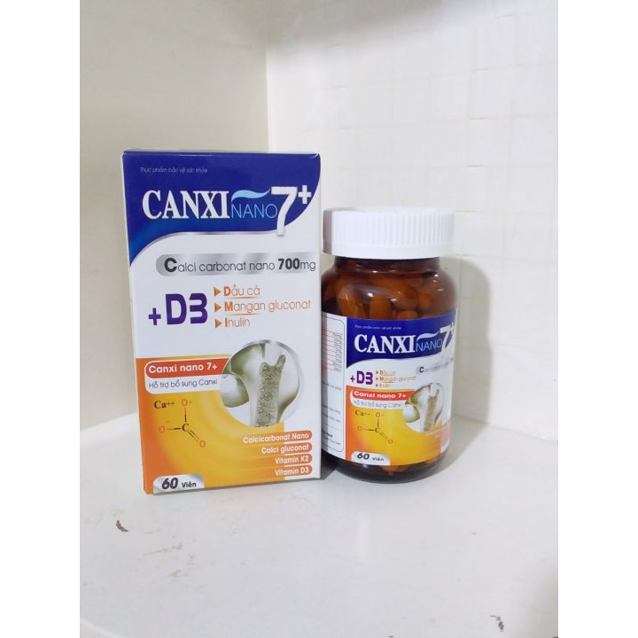 Canxi Nano 7+💥HÀNG CHÍNH HÃNG💥hỗ trợ phát triển chiều cao,giảm còi xương ở trẻ nhỏ