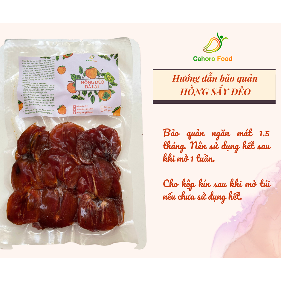 Hồng sấy dẻo - Hồng treo gió DẺO - Hồng treo gió KEM Đà Lạt, thích hợp làm quà tặng