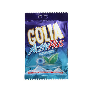Kẹo mát lạnh GOLIA ActivPlus nhân syro hương thảo dược túi 108g
