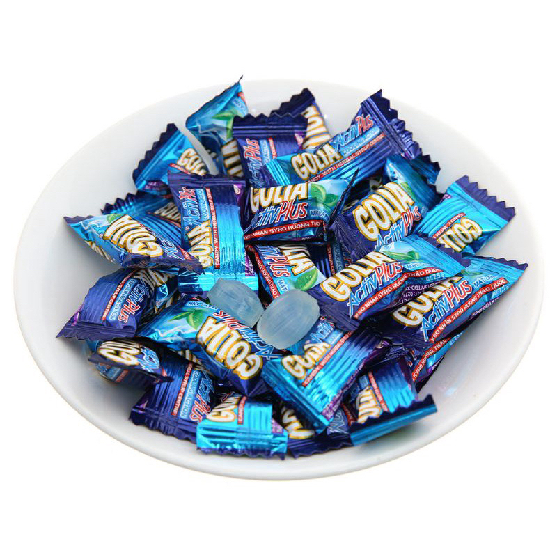 Kẹo mát lạnh GOLIA ActivPlus nhân syro hương thảo dược túi 108g