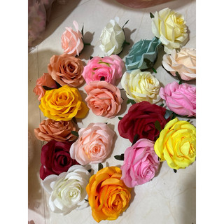 ComBo 10 Đầu Bông Hồng_ size 10cm_ hoa lụa cao cấp