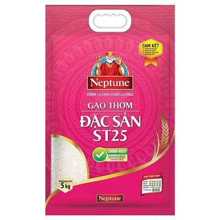 Gạo thơm đặc sản Neptune ST25 túi 5kg