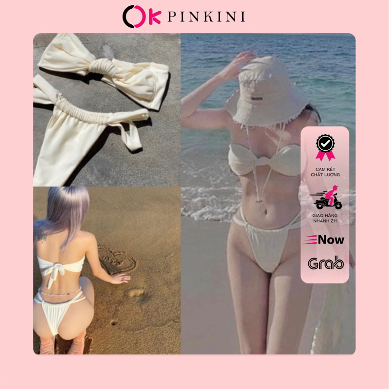 Đồ Bơi Bikini 2 Mảnh PIKINI Có Mút Áo Cột Quần Lotkhe (2M39)