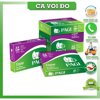 1 tệp giấy in a4 pagi 70 gsm - 500 tờ/1 tệp