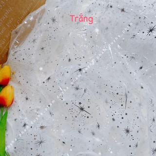 ❄️VẢI LƯỚI BÔNG TUYẾT LẤP LÁNH - KHỔ 1m5❄️