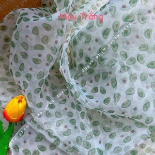 [XẢ HÀNG]🥑 VẢI VOAN TRÁI BƠ SIÊU CUTE 🥑