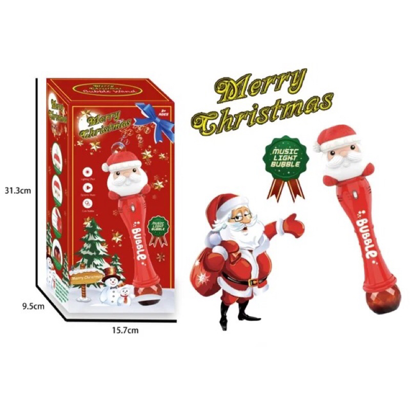 Đồ Chơi Ngoài Trời, Gậy Phun Bong Bóng hình Ông Già Noen, Quà tặng ý nghĩa