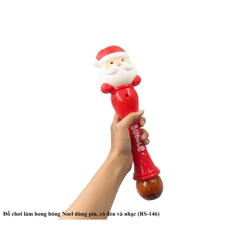 Đồ Chơi Ngoài Trời, Gậy Phun Bong Bóng hình Ông Già Noen, Quà tặng ý nghĩa