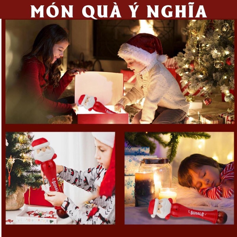 Đồ Chơi Ngoài Trời, Gậy Phun Bong Bóng hình Ông Già Noen, Quà tặng ý nghĩa