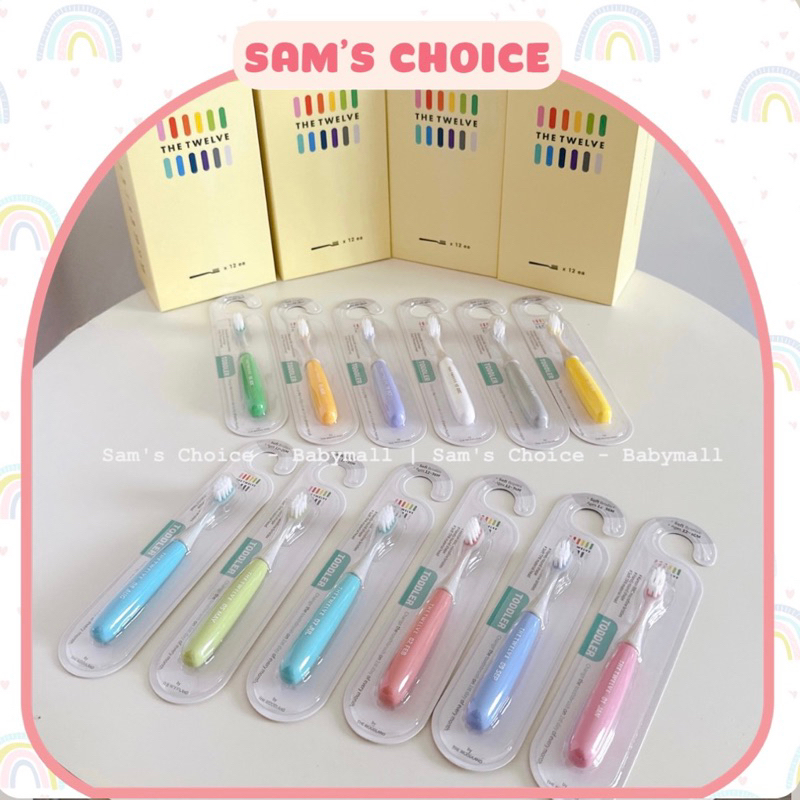 BÀN CHẢI ĐÁNH RĂNG SIÊU MỀM THE TWELVE HÀN QUỐC CHO BÉ TỪ 12- 36 THÁNG