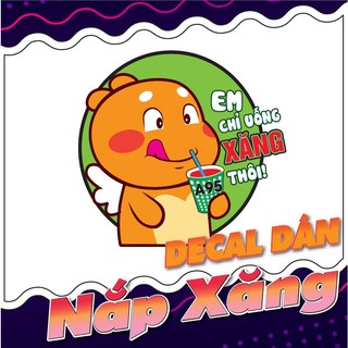 Tem dán nắp bình xăng ô tô