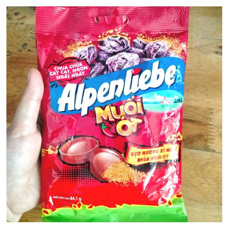 Kẹo Alpenliebe hương xí muội nhân muối ớt túi 84g