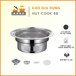 Bếp nướng than hoa âm bàn inox304 Huycook88 chuyên dụng cho nhà hàng và gia đình siêu bền sạch dễ sử dụng