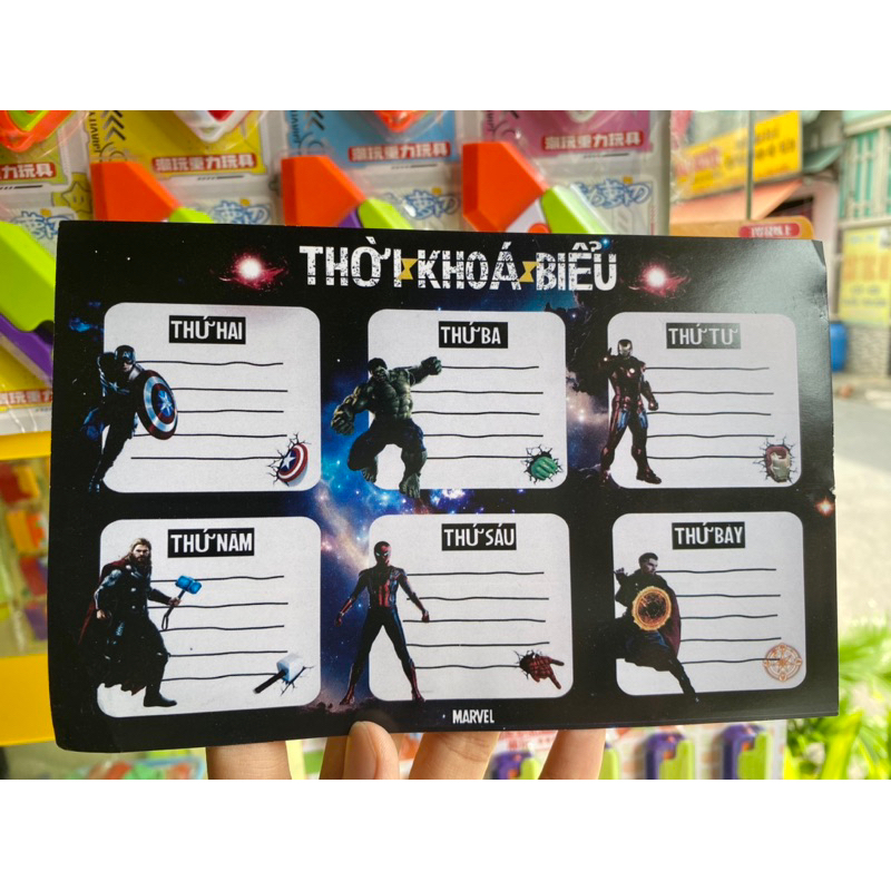 Tờ Thời Khóa Biểu dễ thương