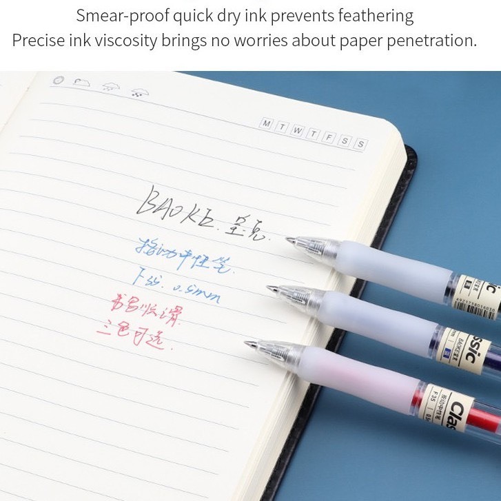 Bút bi nước dạng bấm baoke F35