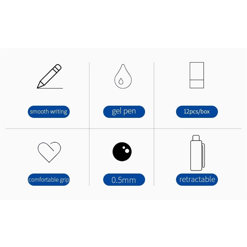 Bút bi nước dạng bấm baoke F35