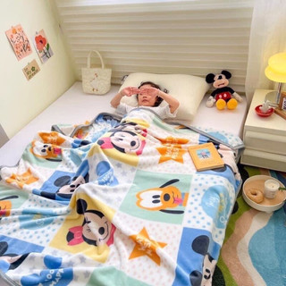 Chăn lông tuyết Disney cho bé mang đi học siêu mềm,mịn