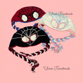 Mũ spiderman len ( ảnh thật )