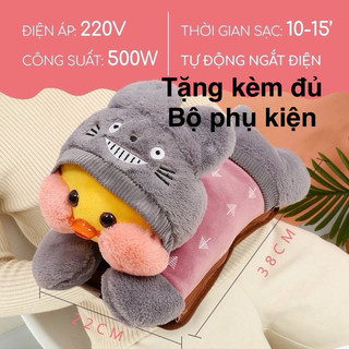 Túi sưởi ấm Vịt bông đáng yêu , túi chườm điện (hàng sẵn/ảnh thật)