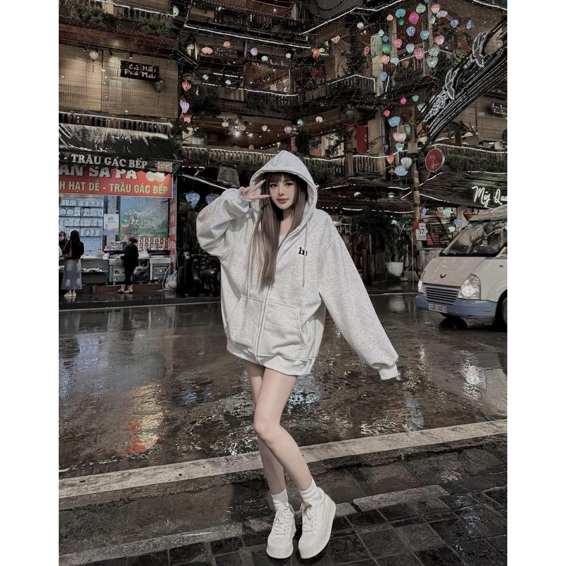 ÁO KHOÁC HOODIE THÊU XỊN