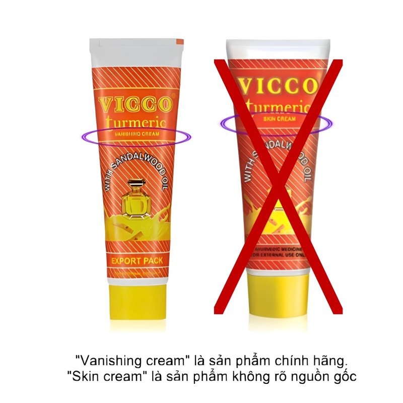 Kem chấm mụn cải thiện sắc tố Vicco nghệ & đàn hương 15g/30g