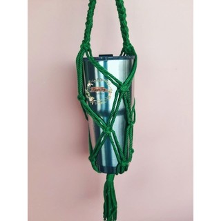 Túi đựng bình nước, bình giữ nhiệt handmade, Macrame