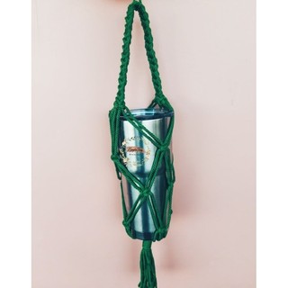 Túi đựng bình nước, bình giữ nhiệt handmade, Macrame