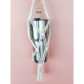 Túi đựng bình nước, bình giữ nhiệt handmade, Macrame