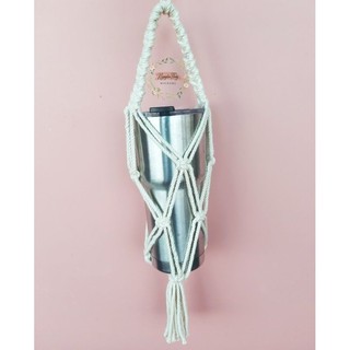 Túi đựng bình nước, bình giữ nhiệt handmade, Macrame