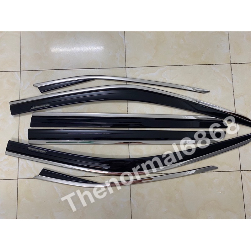 Vè che mưa ToyotaVeloz 2022-2023 chỉ inox cao cấp 6 chi tiết chính hãng