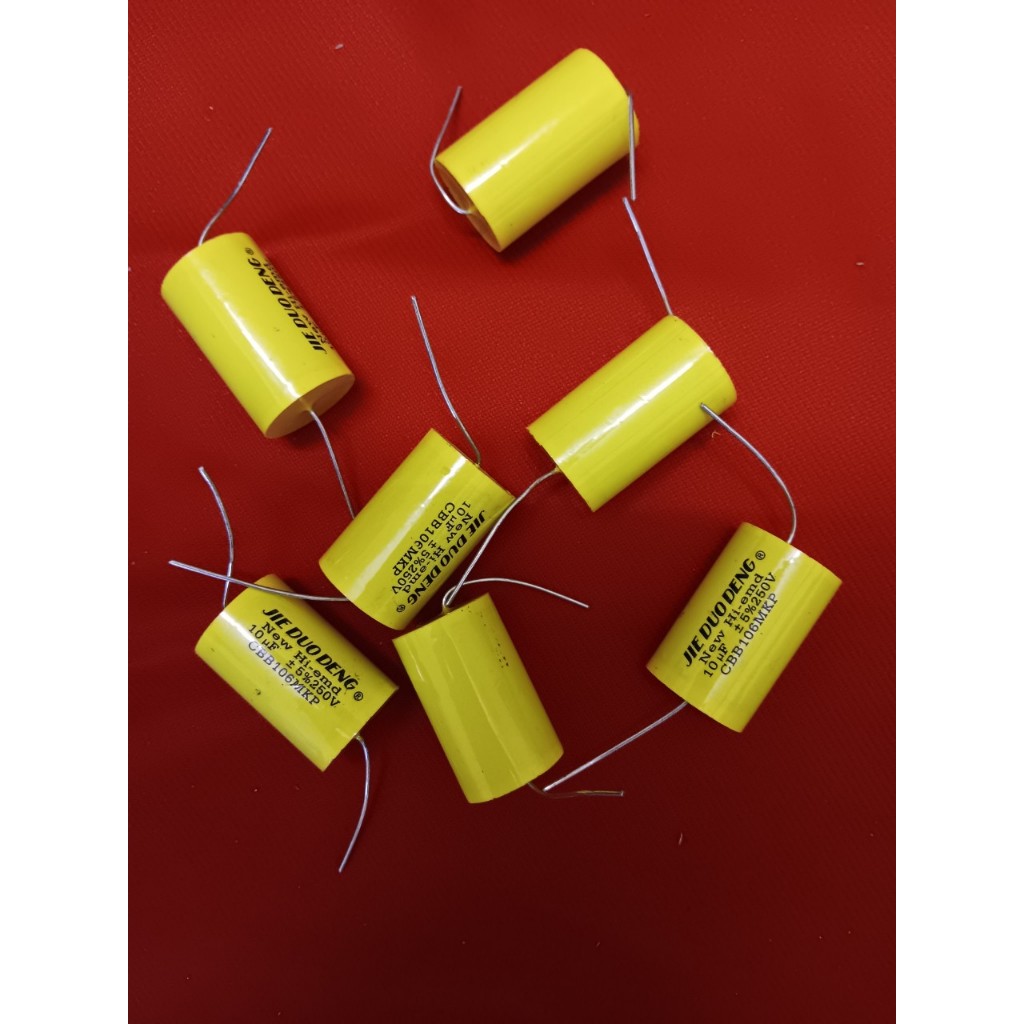 Tụ phân tần cho loa trung 10mf 250v -tụ chống cháy cho loa mid 16