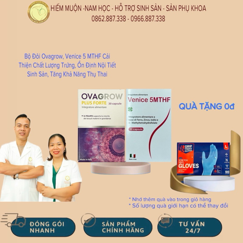 Combo Cải Thiện Chất Lượng Trứng, Ổn Định Nội Tiết Sinh Sản, Tăng Khả Năng Thụ Thai