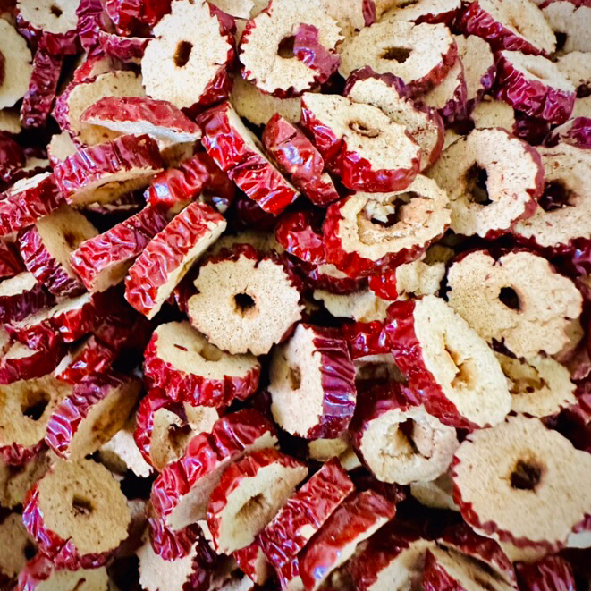 TÁO ĐỎ CẮT LÁT SẤY KHÔ - HÀNG ĐỀU ĐẸP THƠM NGON -