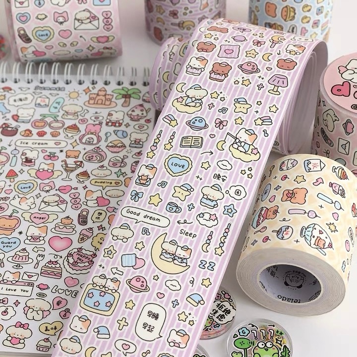 Cuộn 5 mét sticker Telado siêu nhiều hình dán