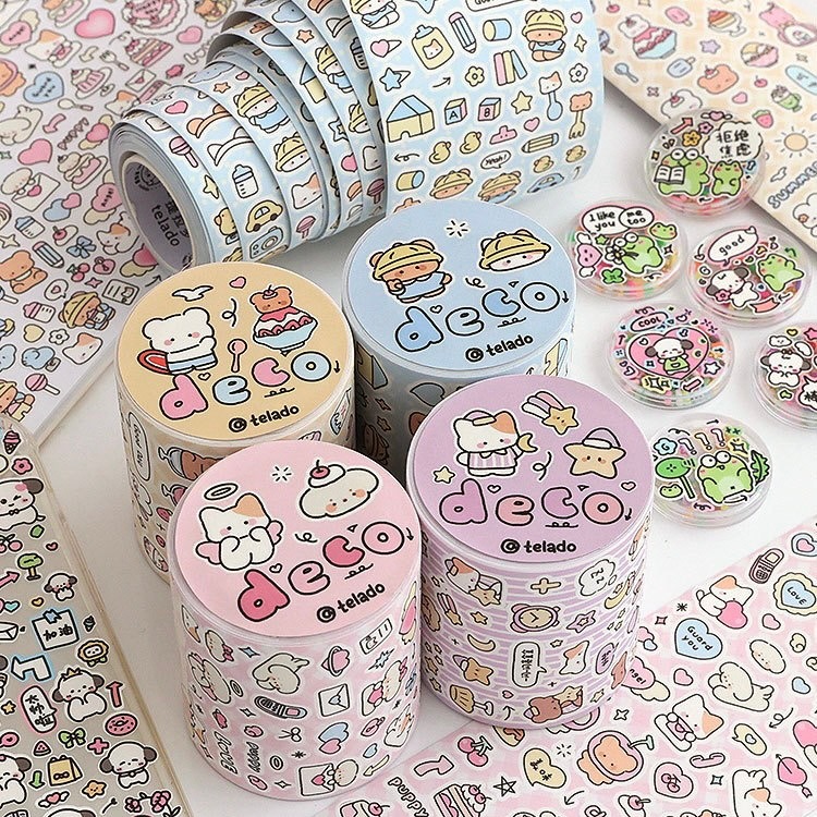Cuộn 5 mét sticker Telado siêu nhiều hình dán