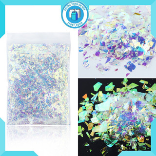 Bột Kim Tuyến Giấy Màu Hologram Trắng Hũ 150ml - Trường Thịnh Sài Gòn