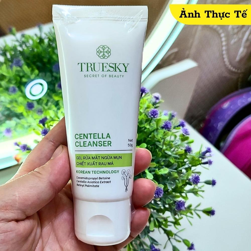 Sữa Rửa Mặt Truesky chính hãng 50ml Srm Rau Má Sữa Dê Cấp Ẩm Trắng Da Dịu Nhẹ Cho Da Khô Thường Nhạy Cảm Hỗn Hợp Dầu Mụn