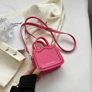 Túi mini đeo chéo đẹp da trơn dáng hộp vuông Fashion Bag