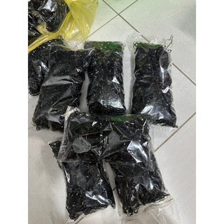 Gói 100g chun buộc tóc màu đen - Dây chun buộc tóc
