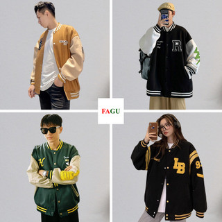 Áo Khoác Bomber Nỉ GS BLACK Unisex Chống Nắng Jacket - FAGU