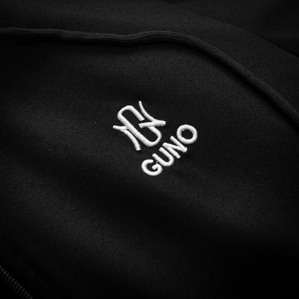 Bộ đồ nỉ umi nam GUNO 23DBNA09 sọc nửa logo, set thể thao thu đông thời trang hàng thethao.vnxk BHMG1