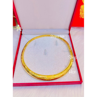 Kiềng vàng cưới cô dâu 5 chỉ kiềng nặng có đổ đé khoá vặn có khắc kí hiệu 9999