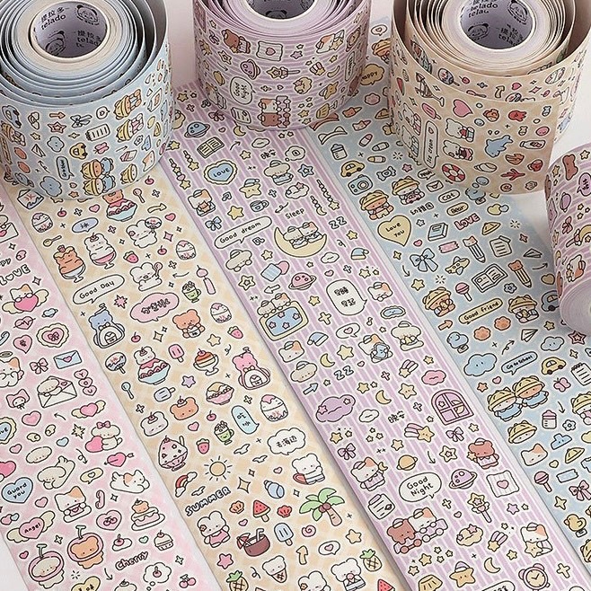 Cuộn 5 mét sticker Telado siêu nhiều hình dán