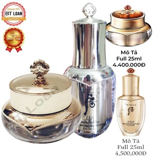 [ Sale Lỗ ] Kem mắt và serum mắt mờ thâm sạm da vùng mắt tái sinh chống nhăn trẻ hóa Whoo Radiant Regenerating Eye Cream