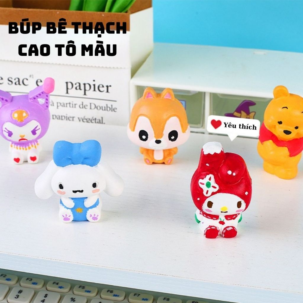 Đồ 1k set tô tượng mini  2 tượng + 1 màu + 1 cọ đầy đủ các kiểu dáng tiên cá, hoa lá, hoạt hình siêu đ